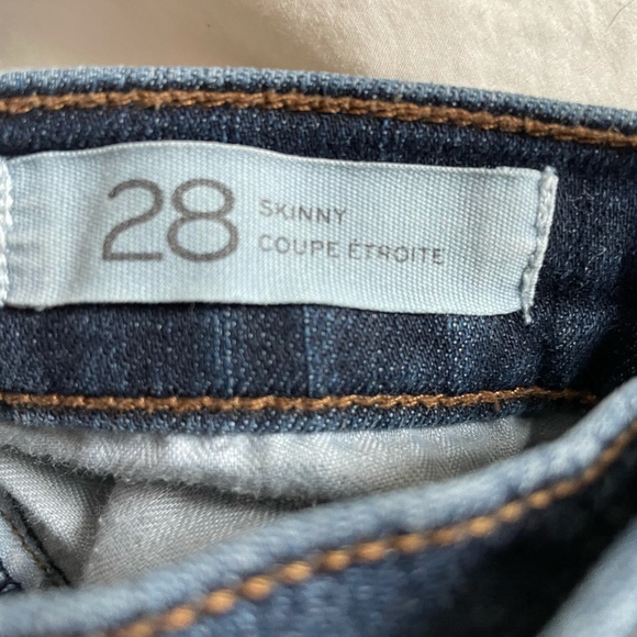 Banana republic new perfect skinny blue jeans 28 - Picture 3 of 4